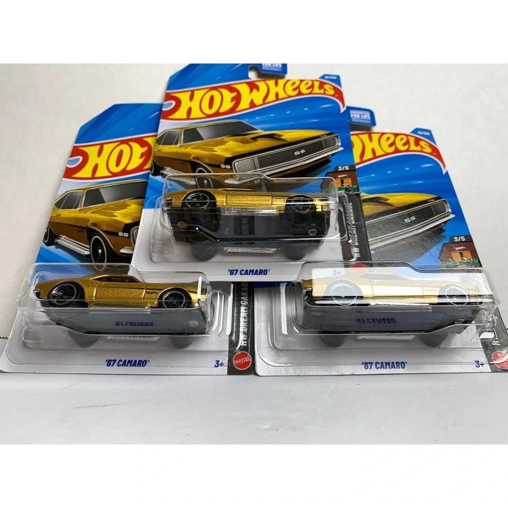 Hot Wheels‎ 67 Camaro Gold HW Dream Garage 58/250 3/5 Lot of 3 Mattel GWJ14